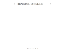 Tablet Screenshot of bisnisusahaonline.com